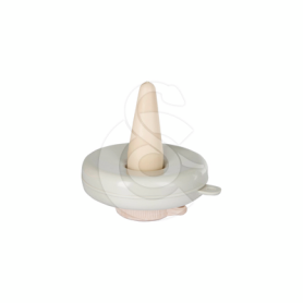 Tétine flottante blanche pour veau avec anneau de fixation