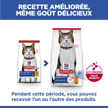 Chat Mature Adult 7+ Poulet