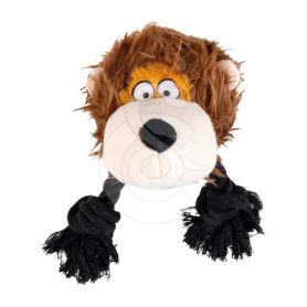 Jouet chien Duvoplus : Lion Wildlife avec corde