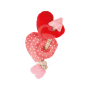 Jouet chien Flamingo : Lieve Coeur avec corde