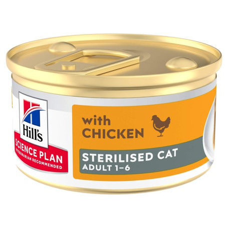 mousse au poulet chat stérilisé