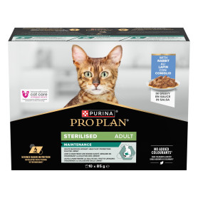 PP Cat Sterilised Adult Maintenance Lapin Sauce Sachet repas