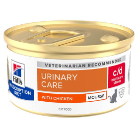 Chat c/d Urinary Stress Multicare Mousse Poulet Boîte
