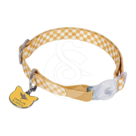 Collier chat Zolux Street à damier