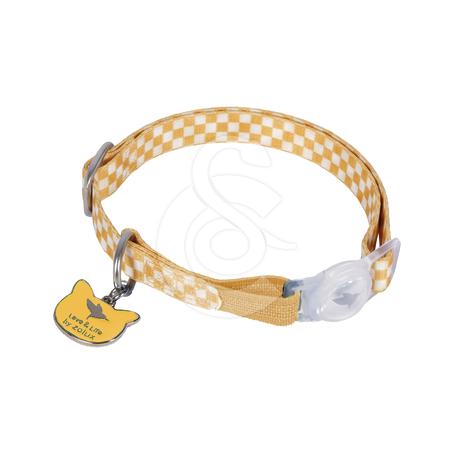 Collier chat Zolux Street à damier