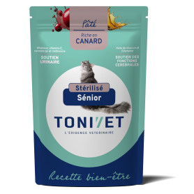 Tonivet Chat Bien-être Senior Stérilisé Canard Pâtée